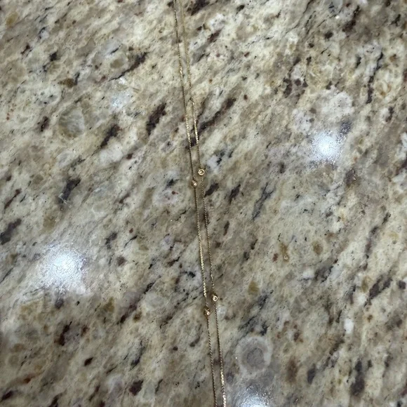 14KT Gold “S” Chain Beaded Ball 18” Necklace - Picture 3 of 5